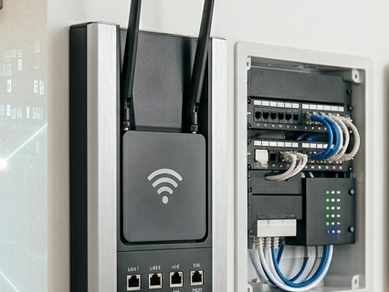 Instalace datové sítě a výkonného Wi-Fi routeru pro stabilní připojení